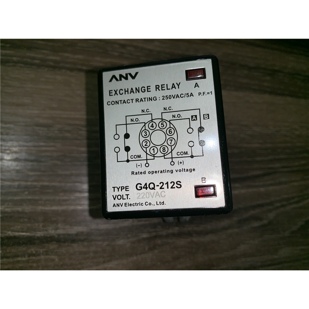 SZ ANV การวิจัยและการพัฒนาดั้งเดิมของไต้หวันของรีเลย์วิ่งข้าม G4Q-212S 220V