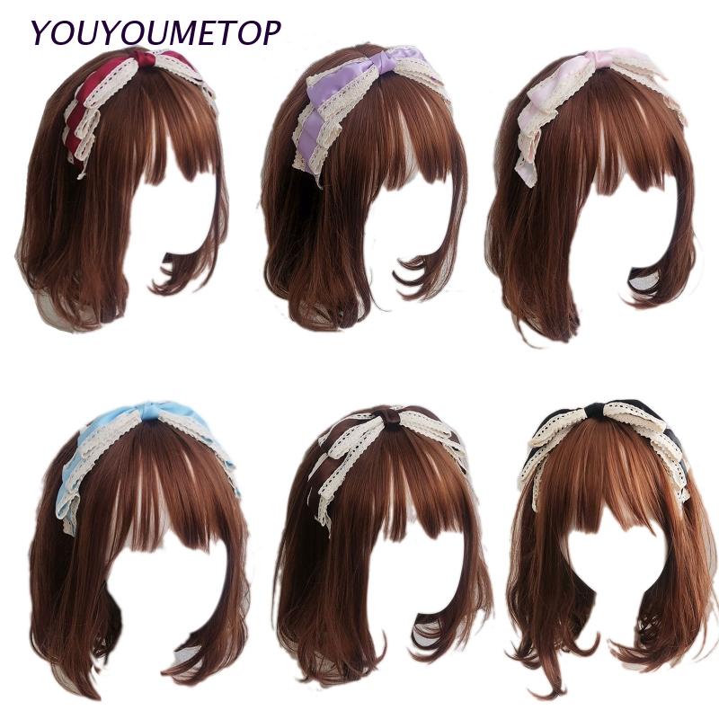 Youyo ที่คาดผมลูกไม้ สไตล์โลลิต้า หวานแหวว เครื่องประดับผม สําหรับคอสเพลย์ ธีมปาร์ตี้