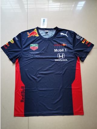 RED BULL เสื้อยืดแขนสั้นแบบแห้งเร็วสําหรับผู้ชาย