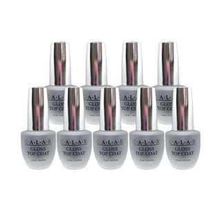 ( 9 ขวด ) CALAR Gloss Top Coat สีเจลเคลือบเล็บแบบพิเศษไม่ต้องเข้าเครื่องอบ