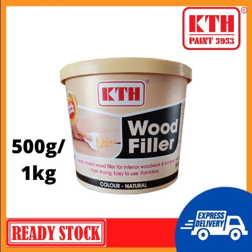 KTH Wood Putty Filler Filling Cracks and Holes (0.5KG/1.5KG) - ครีมธรรมชาติ