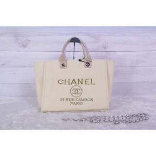 💯 Premium gift Chanel Tote canvas🍭