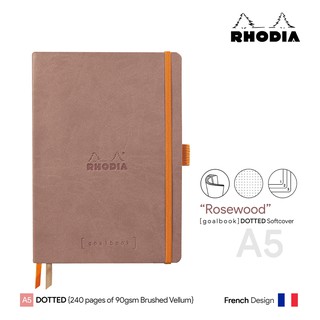 Rhodia Goalbook "Rosewood" Dotted A5 Softcover - สมุดโน๊ตโรเดียโกล์บุ้ค ปกอ่อน A5 ลายจุด