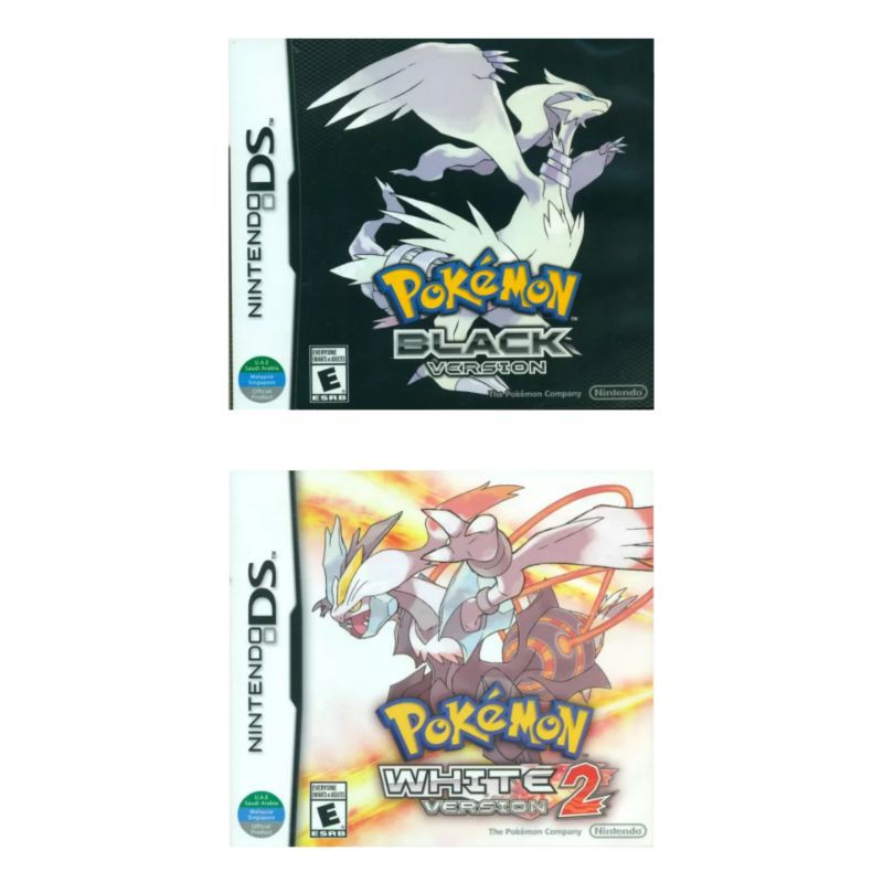 NDS Pokemon Black , Pokemon White 2 (US) มือสอง สภาพดีมาก Shopee