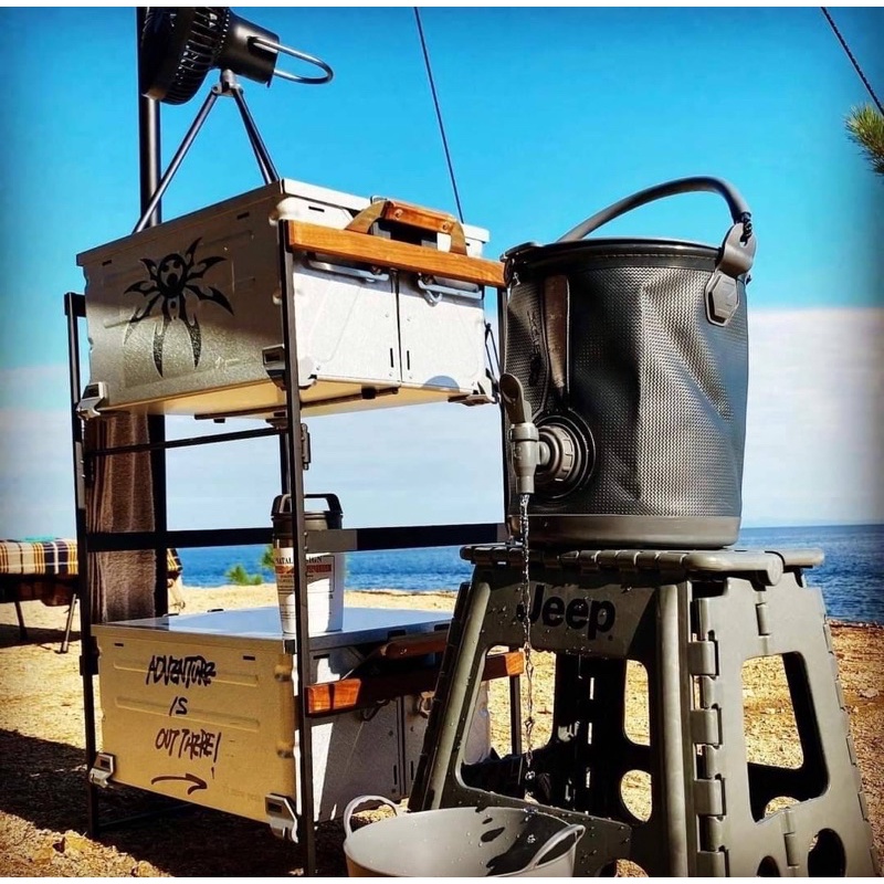 ถังน้ำอเนกประสงค์ COLAPZ 2in1 Water Carrier & Bucket Folding Jug Carrierถังน้ำพับได้ แข็งแรง ทนทานCO