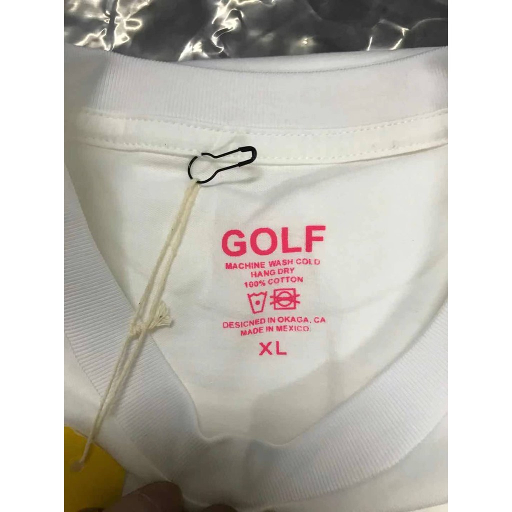 ஐGOLF WANG Classic Logo 3D Tee Tyler the creator summer T-shirt cotton short-sleeved streetwear couple tshirt #4