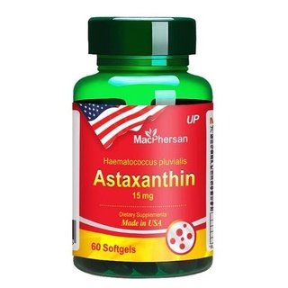 Astaxanthin 15 mg 60 เม็ด ยี่ห้อ Macphersan