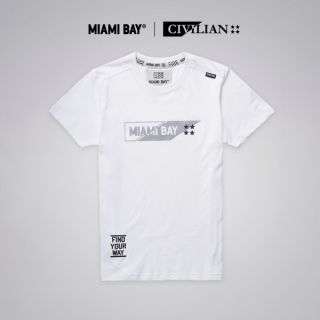 Miami Bay เสื้อยืด รุ่น Civilian สีขาว