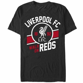 เสื้อยืดคอกลมเสื้อยืด พิมพ์ลาย Liverpool Football Club Walk on Reds สําหรับผู้ชายfromS-3XL