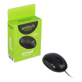 Anitech Optical Mouse รุ่น A101  USB 💥รับประกันสินค้า 1 ปี 💥