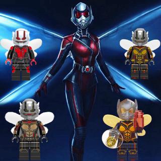 Wasp Ant Man Goliath Marvel ของเล่นตัวต่อฟิกเกอร์ ขนาดเล็ก สําหรับเด็ก