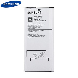 แบตเตอรี่ Samsung Original EB-BA710ABE EB-BA710ABA สำหรับ Samsung GALAXY A7 2016 A7100 A7109 A710 A710F แบตเตอรี่ 3300mA