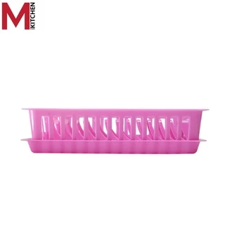 M KITCHEN 540 ชั้นวางจาน ที่คว่ำจาน พลาสติก พร้อมถาดรอง Dish Drainer (C1)