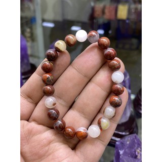 Apple Jasper กำไลหินธรรมชาติแท้ 100%