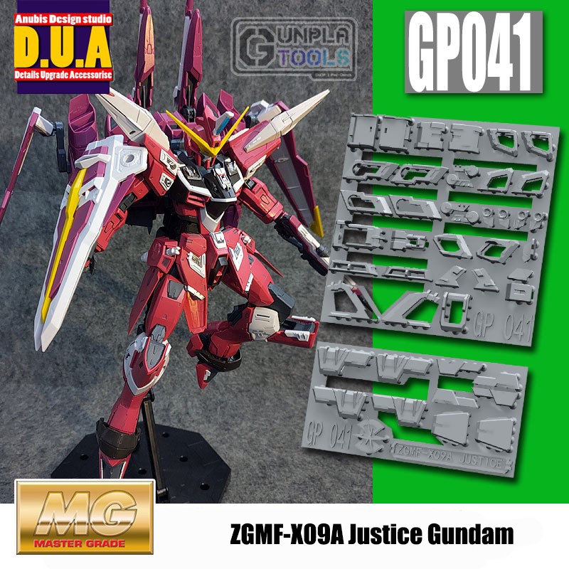[ Anubis Studio ] พาทเสริมสำหรับเพิ่มดีเทล GP-041 สำหรับ ZGMF-X09A Justice Gundam (MG 1/100) [Gundam