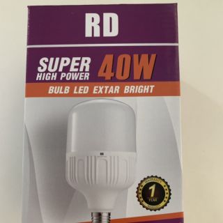 หลอดไฟ bulb led 40 w หลอดขั้วเกลียว ขั้ว e27