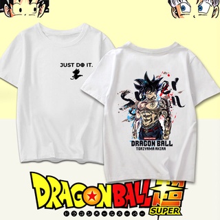 2023 เสื้อยืดแขนสั้น ทรงหลวม พิมพ์ลายอนิเมะ Dragon Ball Joint Son Goku แฟชั่นสตรีท สไตล์ฮาราจูกุ สําหรับนักเรียนผู้ชาย