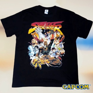 T-shirt  เสื้อยืด พิมพ์ลาย Street Fighter Capcom Game สไตล์สตรีท สําหรับผู้ชาย และผู้หญิงS-5XL