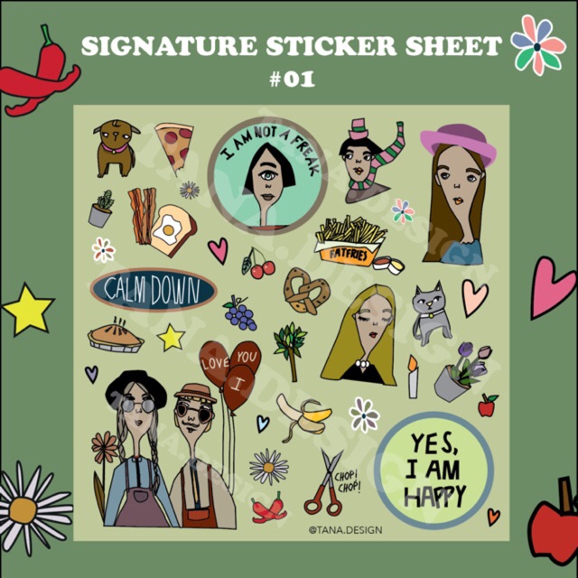 [Tana.design] Sticker diecut no.01
