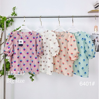 🌸พร้อมส่งจากไทย🌸 เสื้อคอกลม แขนบอลลูน ผ้าไหมแก้ว ปักดอกลอย ไซส์ใหญ่(ม1) อกได้ถึง 42  ยาว 21 สีเขียว สีครีม สีชมพู สีโอรส