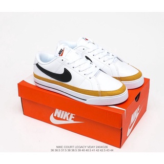﹉รองเท้าผ้าใบ Nike Court Legacy Vday Blend Classic Retro Style กับ Trendy Street Mens Casual ShoesPremium-36-44 ยูโร ฿16