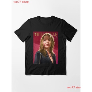 2022 Villanelle Painted Portrait Essential T-Shirt เสื้อยืดพิมพ์ลาย ดผ้าเด้ง คอกลม cotton แฟชั่น discount Unisex