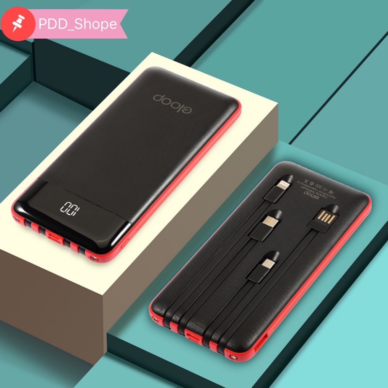 Eloop powerbank 30000Mah แบตสำรอง มาพร้อมสาย 4 เส้นในตัว พร้อมส่ง 3 สี ใช้สะดวกชาร์จรวดเร็วทันใจ ⚡️แ