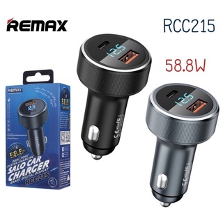 Remax RCC215 Car Charger Dual Port 58.5 W หัวชาร์จรถ 2 ช่อง / Type-C PD 36W + USB QC 22.5W