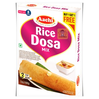 แป้งทอดสำเร็จรูปสำหรับขนม โดซะ (Rice Dosa Mix) – Aachi (200 กรัม / Grams) ซื้อ 1 แถม 1 (Buy 1 Get 1 Free)