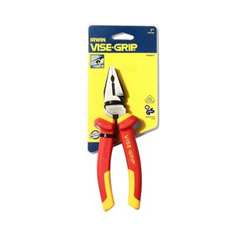 IRWIN (เออร์วิ่น)คีมปากตรง VISE GRIP หุ้มฉนวน 7 นิ้ว(I081-10505873)