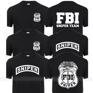 เสื้อยืดผ้าฝ้ายพิมพ์ลายคลาสสิก พร้อมส่ง เสื้อยืดแขนสั้น ผ้าฝ้าย พิมพ์ลาย Fbi Team หลากสี แฟชั่นยอดนิยม สําหรับผู้ชาย และ