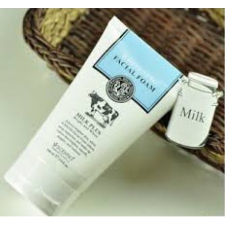 Scentio Milk Plus Whitening Q10 Facial Foam 100ml.