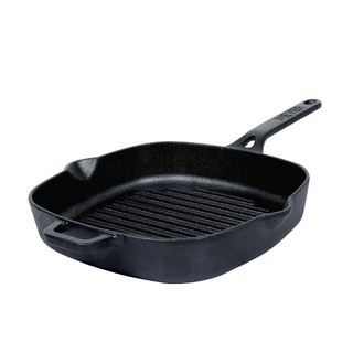 MEYER CAST-IRON GRILL PAN กระทะเหล็กหล่อ แข็งแรง ทน ร้อนไว กระทะปิ้งย่าง ขนาด 25 ซม. ไม่มีสารก่อมะเร็ง PFOA (47763-C)