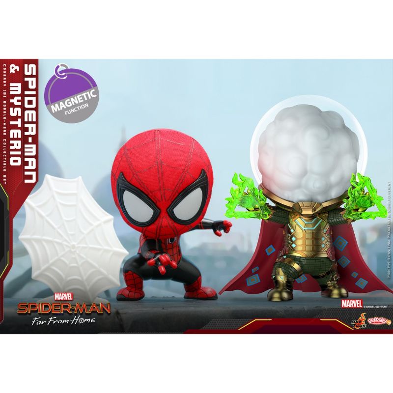Hottoys ฟิกเกอร์ ของสะสม Cosbaby COSB633 Spider-Man and Mysterio