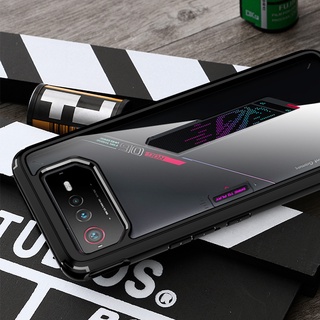 เคสโทรศัพท์มือถือแบบแข็ง ใส กันกระแทกสี่มุม สําหรับ ASUS ROG6 Pro ASUS Rog Phone6 ASUS Game 6Pro