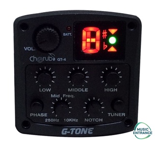 Cherub EQ Tuner G-Tone GT-4 Acoustic Pickup ปิ๊กอัพกีต้าร์โปร่ง รุ่น GT4 ปรีแอมต์ EQ TUNER ตั้งเสียงกีต้าร์อัตโนมัติ