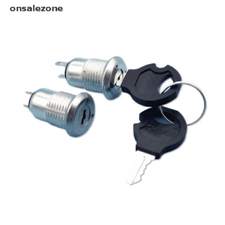 Ozth สวิตช์ล็อกอิเล็กทรอนิกส์ 2 เกียร์ 12 มม. พร้อมกุญแจ KS-01KS-02