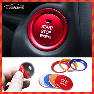 QS ฝาครอบปุ่ม Start Stop เครื่องยนต์ สำหรับ Mazda 3 Axela CX-3-4-5