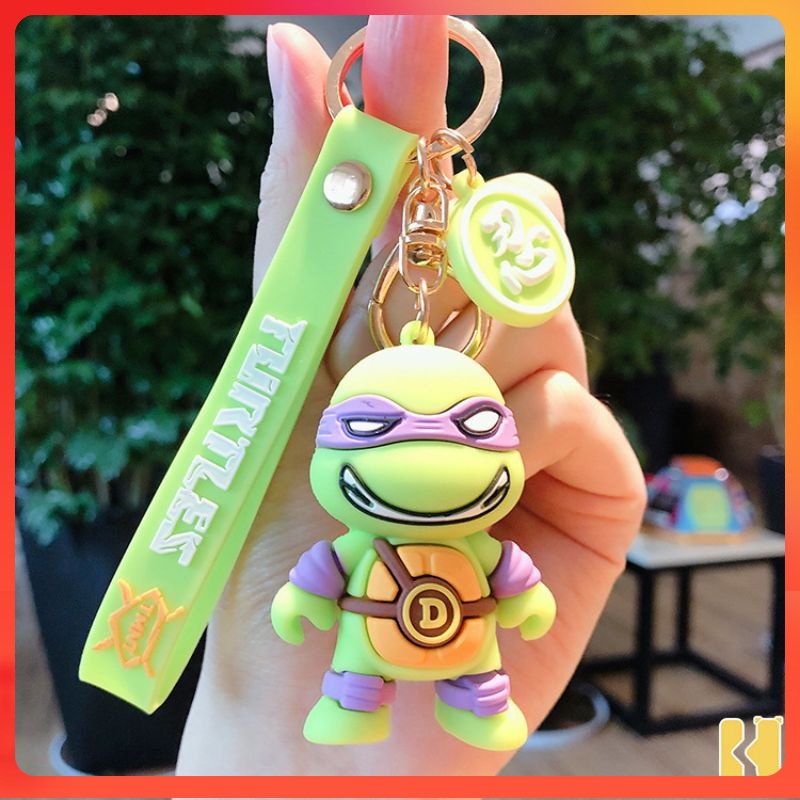 NINJA TURTLES KEYCHAIN TEENAGE MUTANT NINJA TURTLE CARTOON CUTE KEYCHAIN ACTION FIGURE