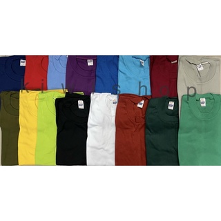 เสื้อคอกลมแขนกุด ผ้าTC ยี่ห้อ Buddy ขนาดอก42นิ้ว ความยาว23.5นิ้ว มี10สี