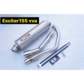 ชุดท่อExciter155 ex150 ปลายแท้njt racing