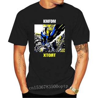 เสื้อยืดราคาถูกสุดๆใหม่ Kmfdm Xtort 1996 เสื้อยืดลําลอง สําหรับผู้ชาย แขนสั้น พิมพ์ลาย Industrial Music Rock Metal เหมาะ