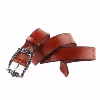 MiStyles  เข็มขัดผู้หญิง Womens Belt รุ่น Luise 1286- สีกาแฟ