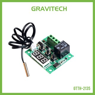 [Gravitechthai]12V 7-SEG Display Digital Thermostat Temperature ON/OFF Control - W1209