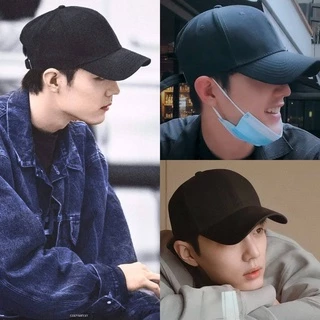 หมวกแก๊ป ผู้ชาย สีดำล้วน | หมวกเบสบอล แฟชั่นเกาหลี Korean Idol พร้อมส่ง