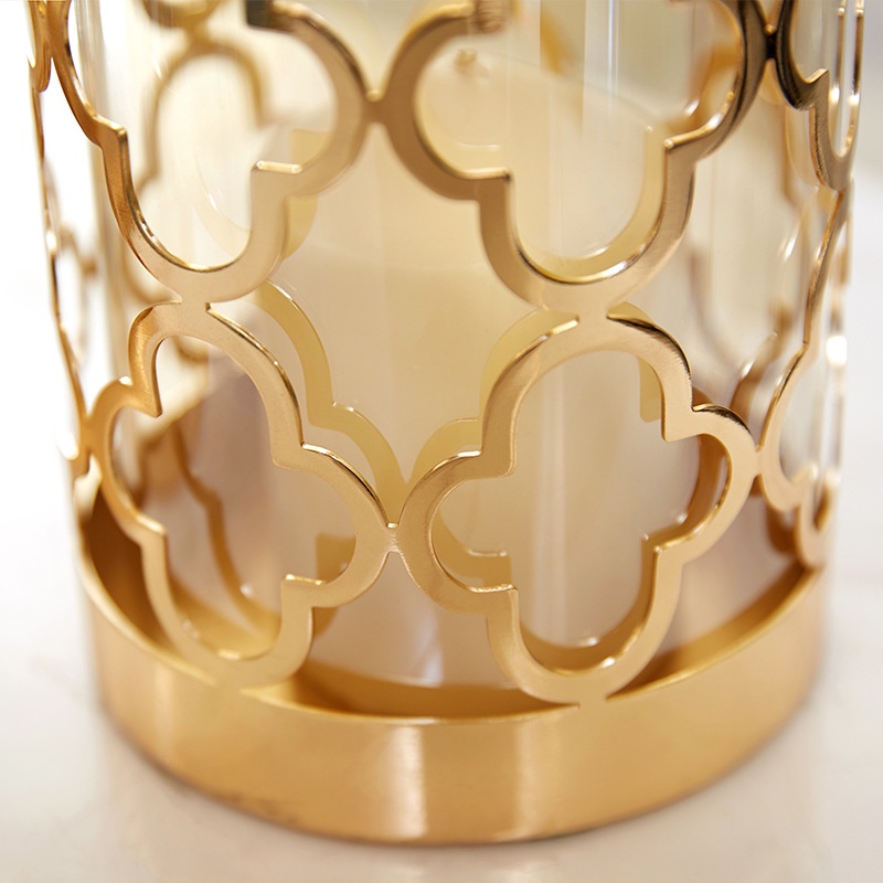 แจกันแก้วโลหะ สไตล์ยุโรป สร้างสรรค์ และหรูหรา สําหรับตกแต่งบ้าน - รูปที่ 3