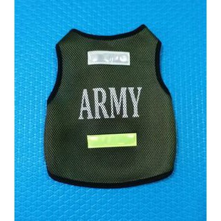 เสื้อสุนัข เสื้อหมา เสื้อแมว เสื้อ Army เสื้อกั๊ก เสื้อทหาร มีไซส์ 1-12