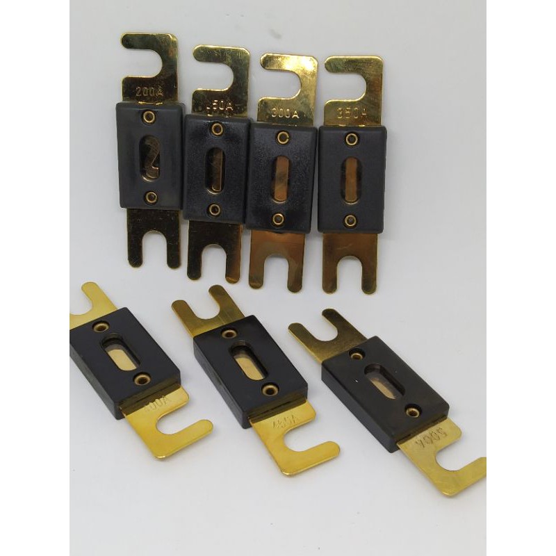 ฟิวส์ตะขอ 200A 250A 300A 350A 400A 450A 500A (งานไต้หวัน)ความยาว 8cmสำหรับเครื่องเสียงรถยนต์/รถโฟล์คลิฟท์