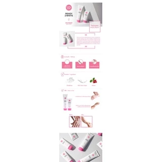 โลชั่นน้ำนม ปรับผิวขาว เรดี้ทูไวท์ Cathy Doll Ready 2 White Whitener Body Lotion 150 ml.