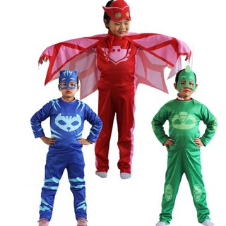 ชุดคอสเพลย์ PJ Masks Gekko wotte Catboy สำหรับเด็ก